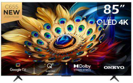 TCL 85 inch QLED C655 Series Google TV