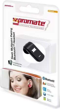 PROMATE ATOM.BLACK MULTIFUNCTION BLUETOO