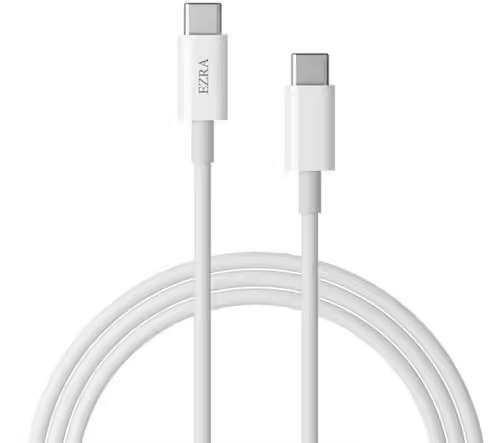 Ezra TypeC to TypeC 1.8meter 60w White Data Cable