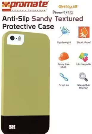 Promate Green Gritty iPhone 5 Anti