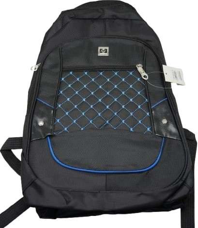 UnIQue Black 15.6 Inch Laptop Backpack with Blue