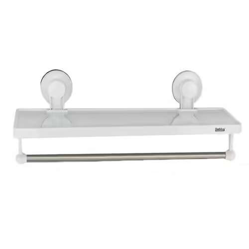 Bathlux Shelf with Handtowel Rack with Suction