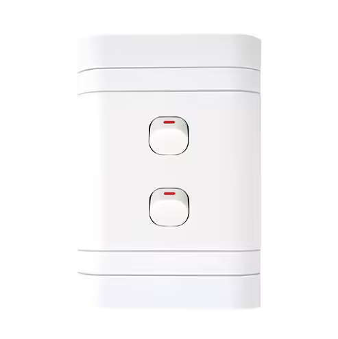 Lesco Flush Cover with 2 Lever 1 Way Switch