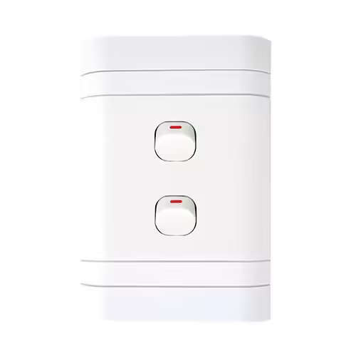 Lesco Flush Cover with 2 Lever 2 Way Switch