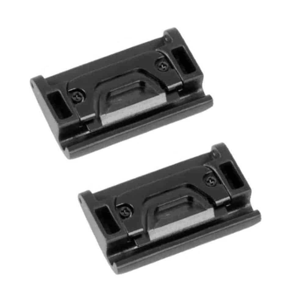 26mm Garmin Fenix 5X/6X strap steel adapter connectors - Black