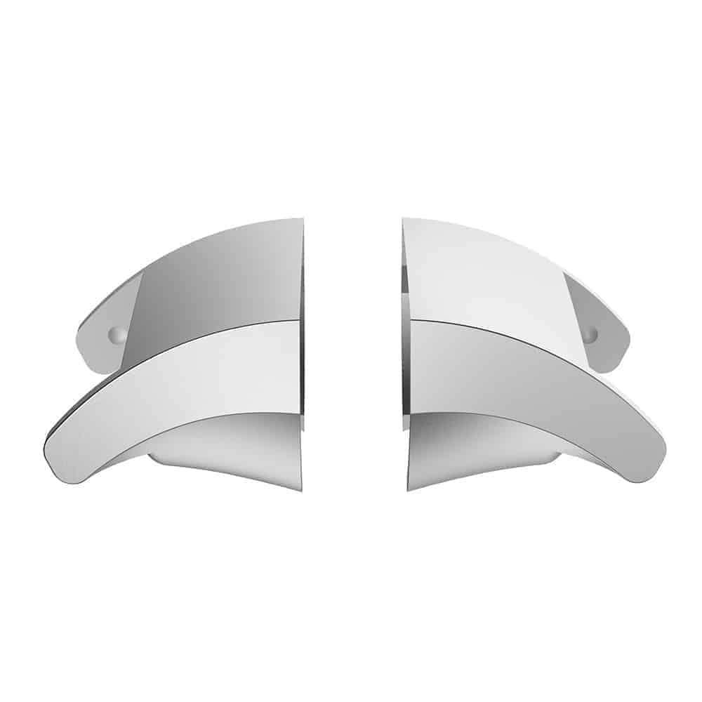 Stainless Steel Adapter Connector for Fitbit Charge 3/4 (18mm strap) - Silver