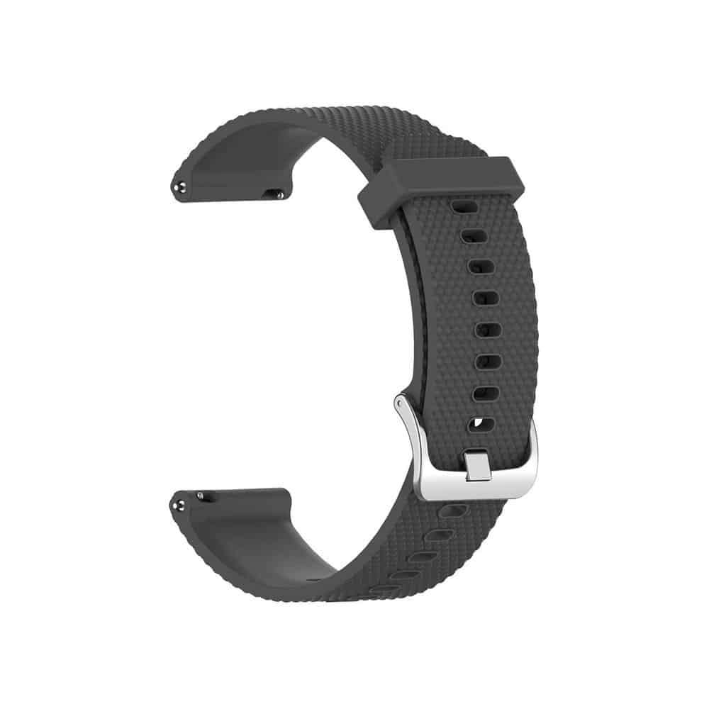 Quick Release 18mm Silicone Strap for Garmin Venu 2S- Dark Grey
