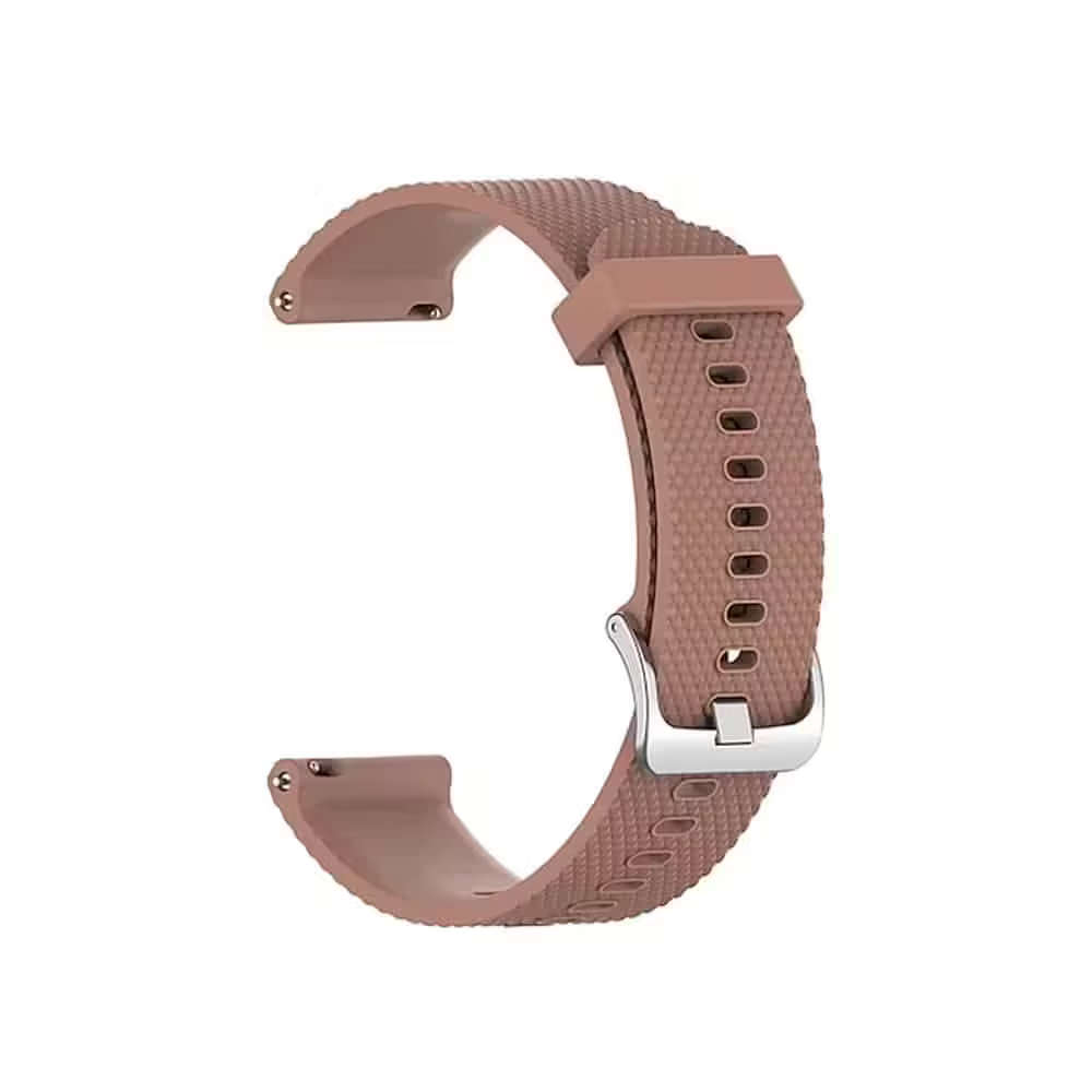 Quick Release 18mm Silicone Strap for Garmin Venu 2S- Brown