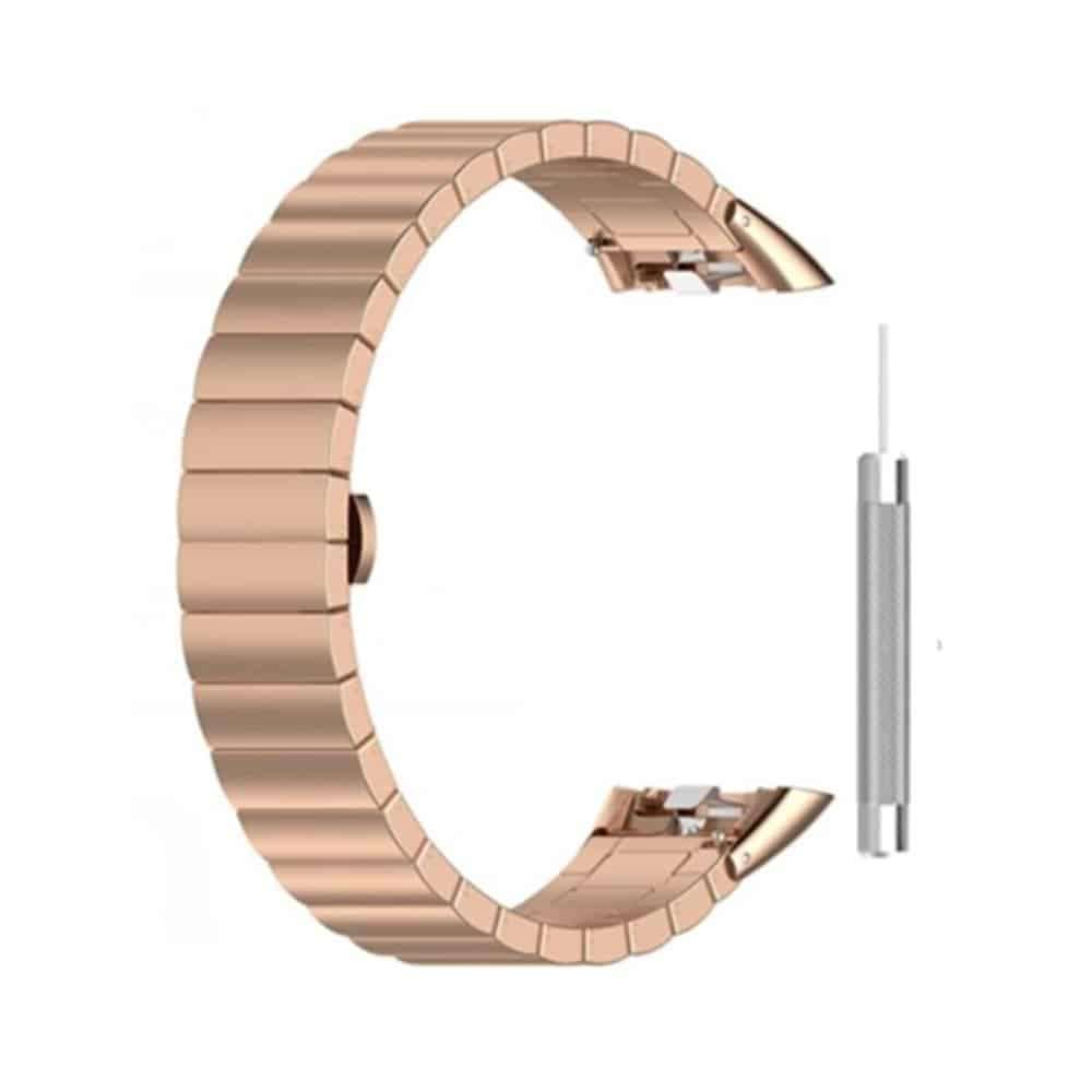 1 link stainless steel band for Huawei Band 6 - Rose Gold