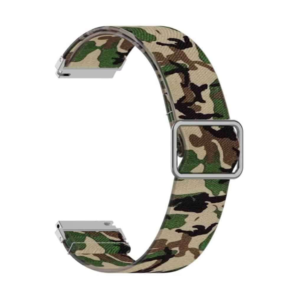 20mm Nylon Band for Galaxy watch 3/Active/2/ Gear s2/Sport - Camo Green