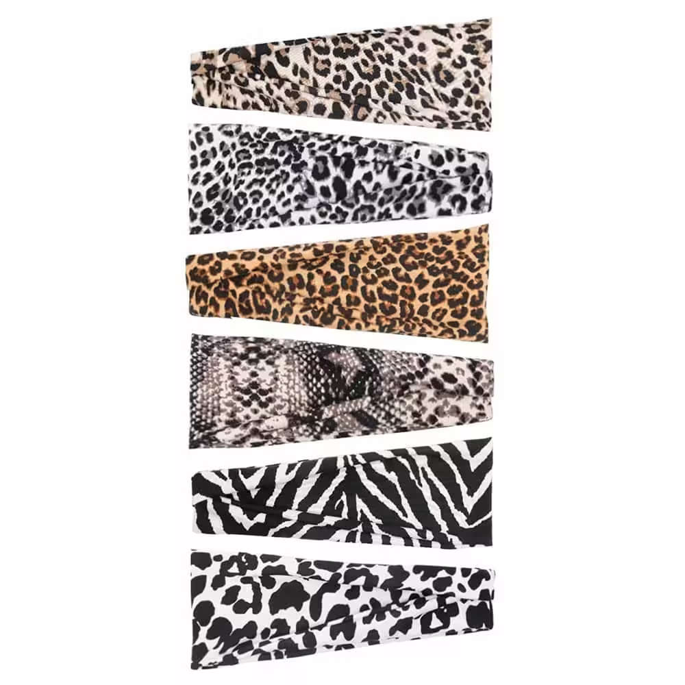 KD Stretchy Animal-Print Multiway Headband for Exercise/Yoga/Running