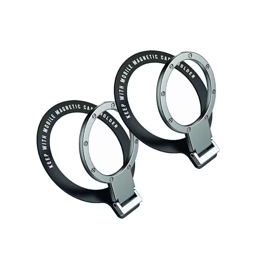 Stick-On Phone Ring Kickstand for iPhone / Samsung - 2 Pack