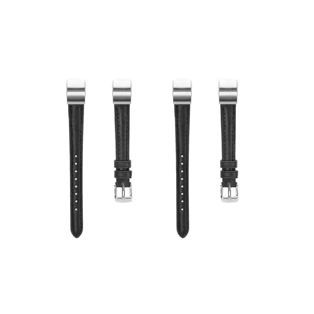 Fitbit Alta replacement leather strap - Black x2 Combo