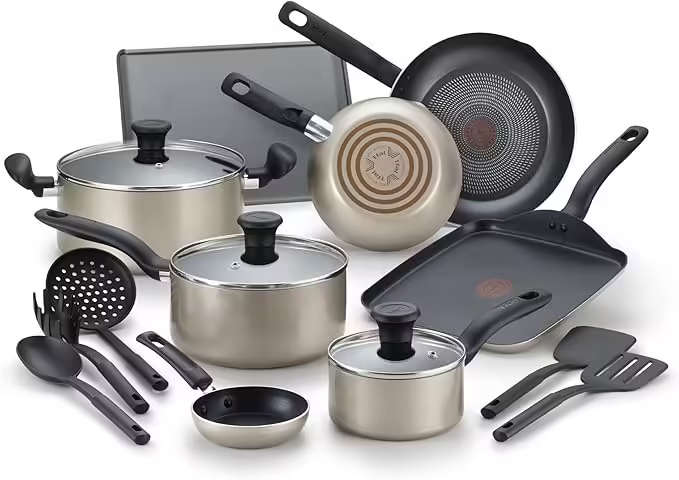 Tefal Culinaire 16Piece Nonstick Champagne