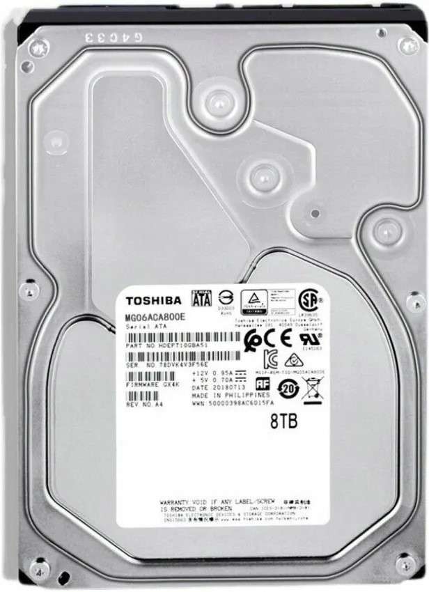 Toshiba Enterprise 3.5 Inch 8TB SATA Hard Drive