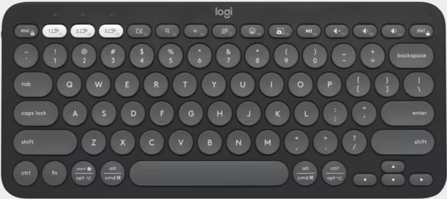 Logitech Pebble Keys 2 K380s Graphite Bluetooth