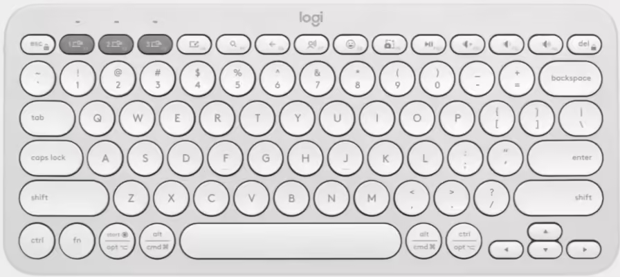 Logitech Pebble Keys 2 K380s White Bluetooth