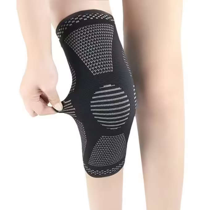 Elastic Sports Running Gym Knee Compression Support Sleeve - XL