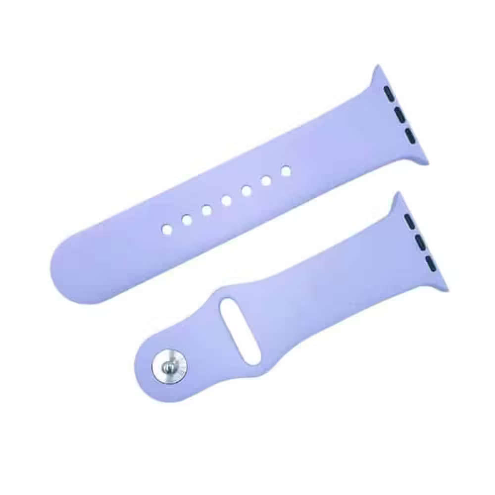 Silicone Strap for 42/44/45/49mm Apple Watch (S/M) - Lavender