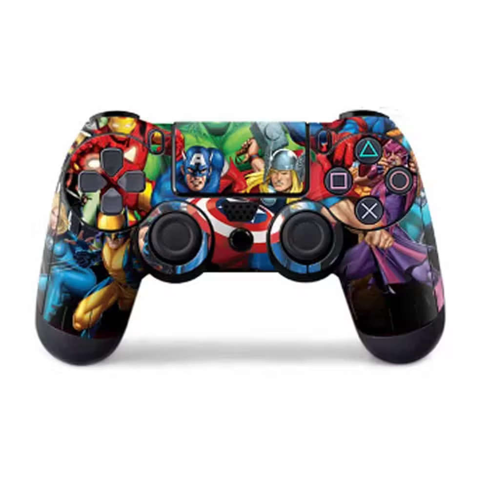 Protective Vinyl Skin Sticker for PS4 Controller - Marvel