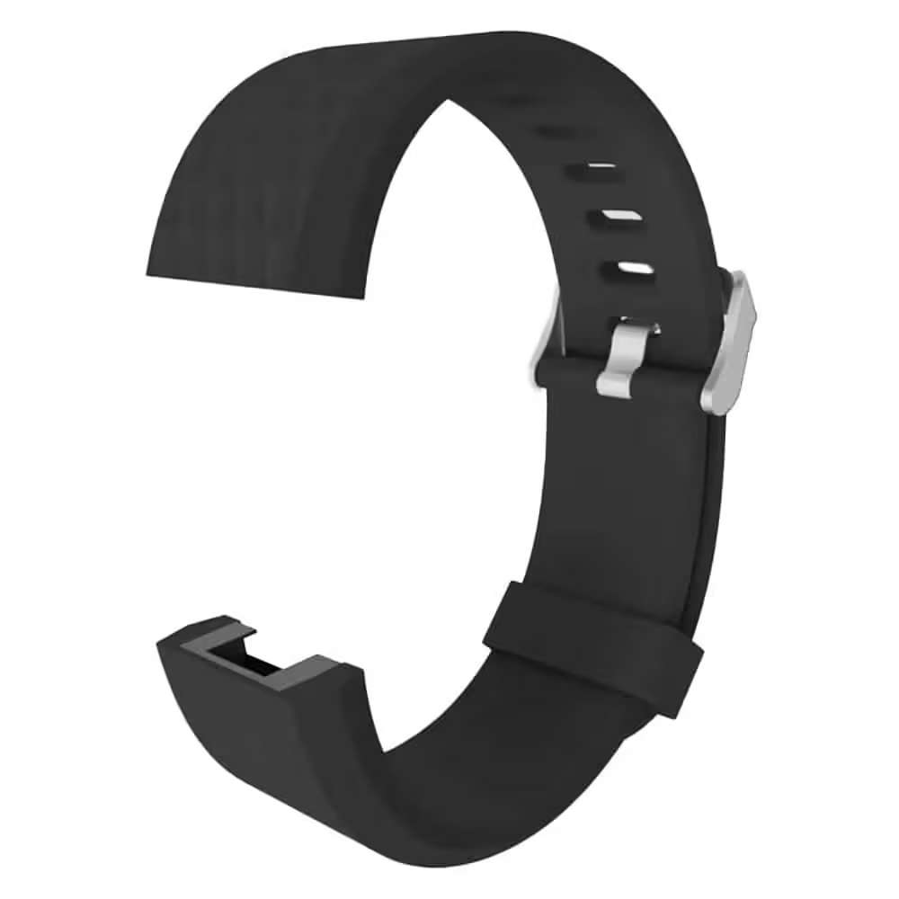 Silicone Strap for Fitbit Charge 2 - Black