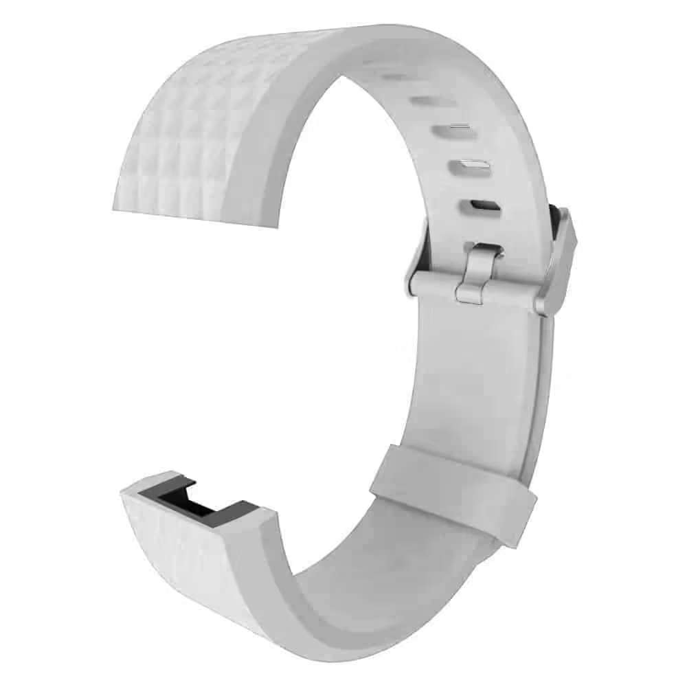 Silicone Strap for Fitbit Charge 2 S/M - White