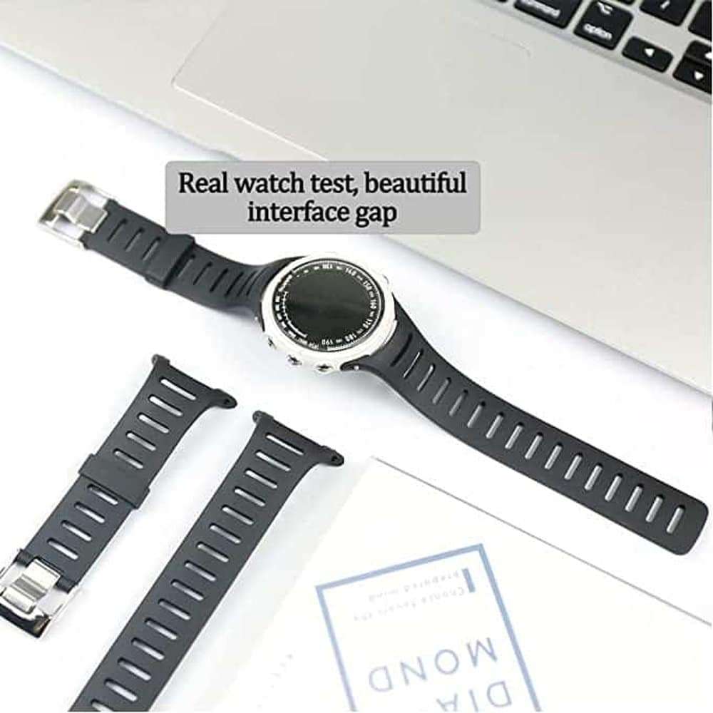34mm Silicone Strap for Suunto T1/T1C/T3/T3C/T3D/T4C - Black