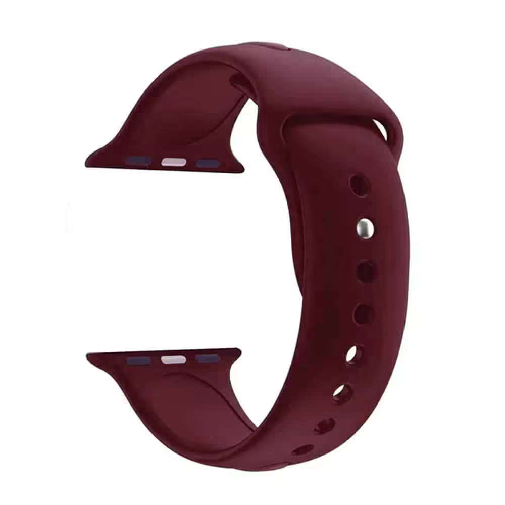 Silicone Strap for 38/40/41mm Apple Watch(S/M) - Red Wine