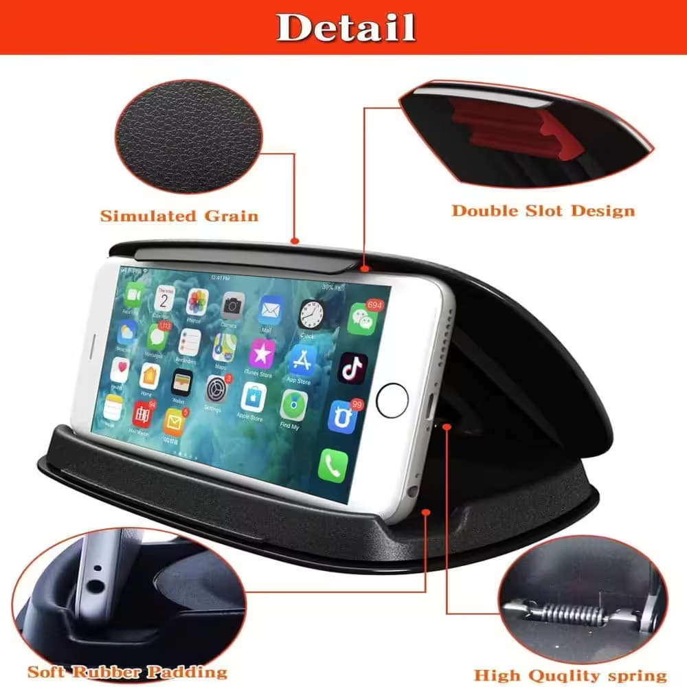 Car Dashboard Universal Phone Holder Mount for iPhone/ Samsung