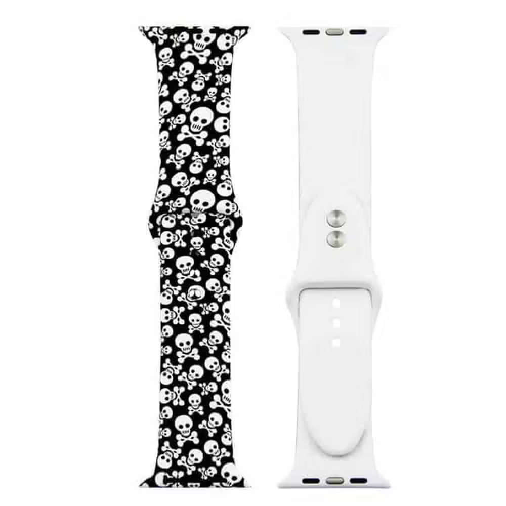 Silicone Strap for 42/44/45/49mm Apple Watch (S/M) - Cheetah