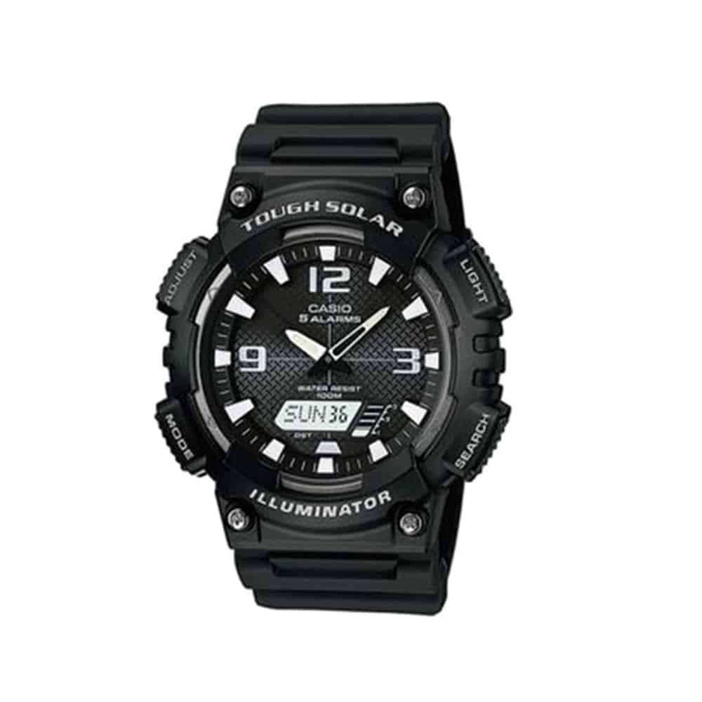 18mm Replacement Silicone Strap for Casio AQ-S810W- Black