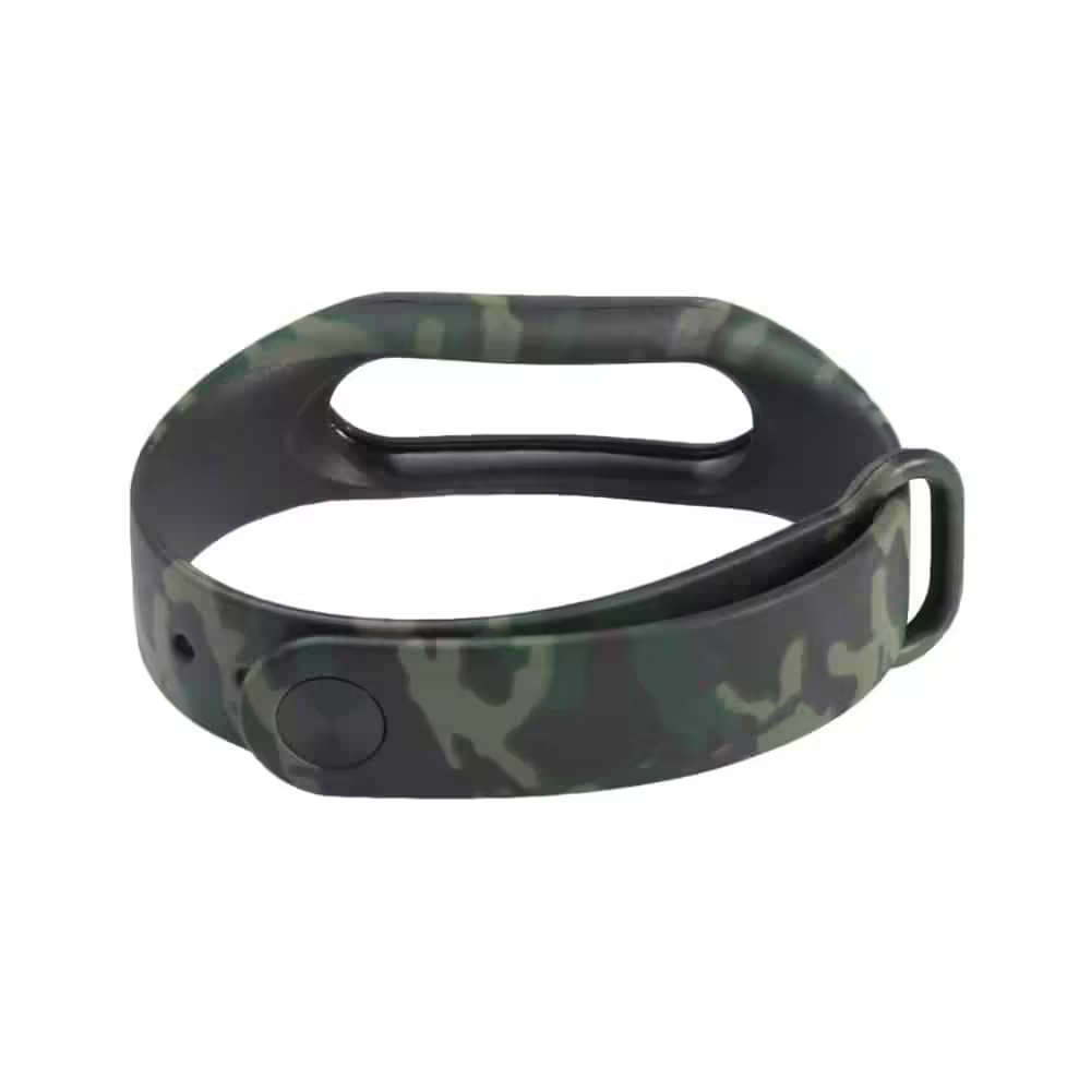 Xiaomi Mi Band 2 replacement silicone strap - Camo green