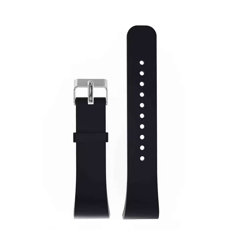18mm Silicone Strap for Samsung Gear Fit 2 - Black - S-M