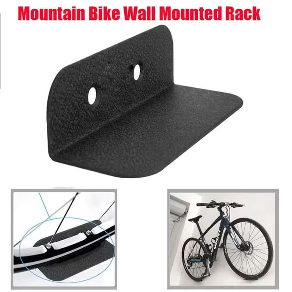 wall mounted bicycle storage tyre hanger racks - (x2)