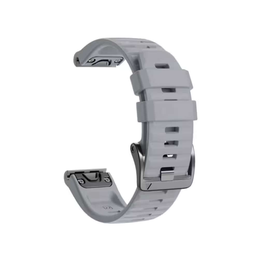 26mm Silicone Strap for Garmin Fenix 5X/ 6X / 7X / Enduro - Grey