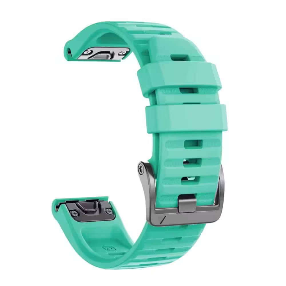 26mm Silicone Strap for Garmin Fenix 5X/ 6X / 7X / Enduro - Aqua