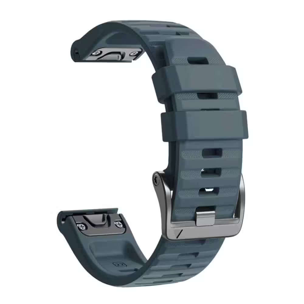 26mm Silicone Strap for Garmin Fenix 5X/ 6X / 7X / Enduro - Slate