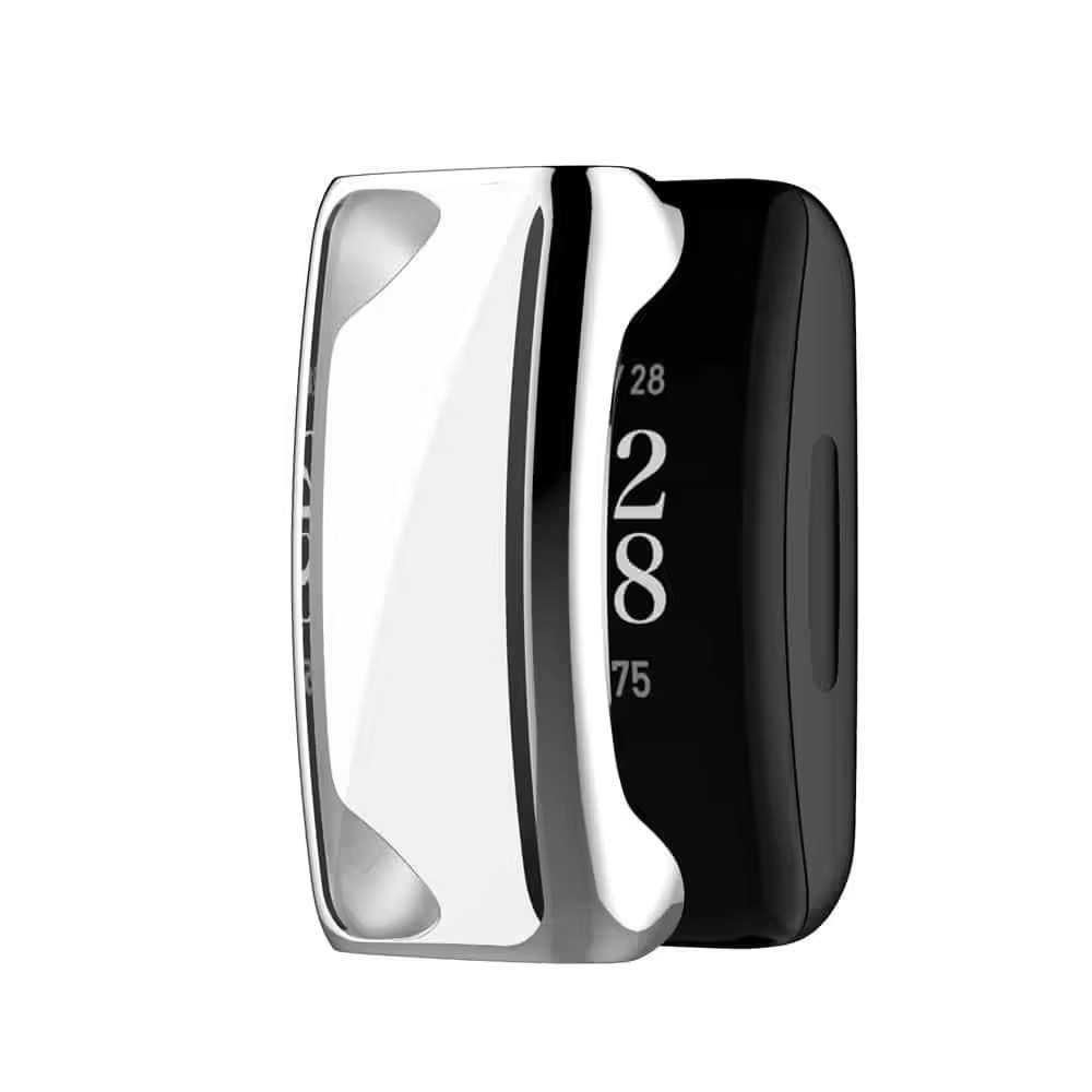 TPU Silicone Protective Case for Fitbit Inspire 2 - Silver