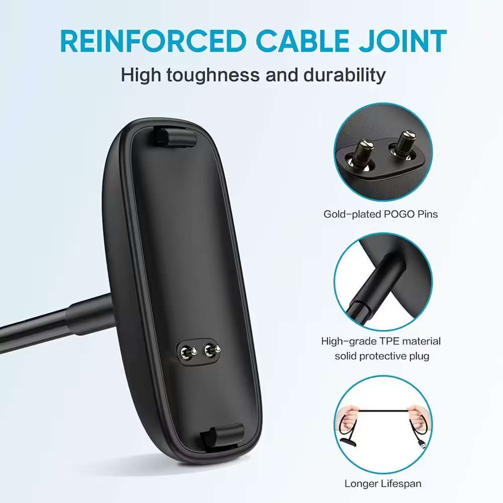 Replacement USB Fast Cradle Clip Charger for Fitbit Inspire 2