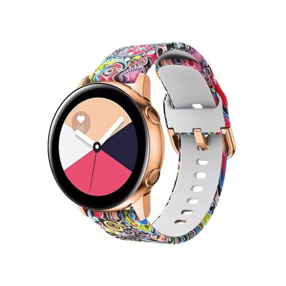 18mm Universal Replacement Silicone Strap- Colourful Jellyfish