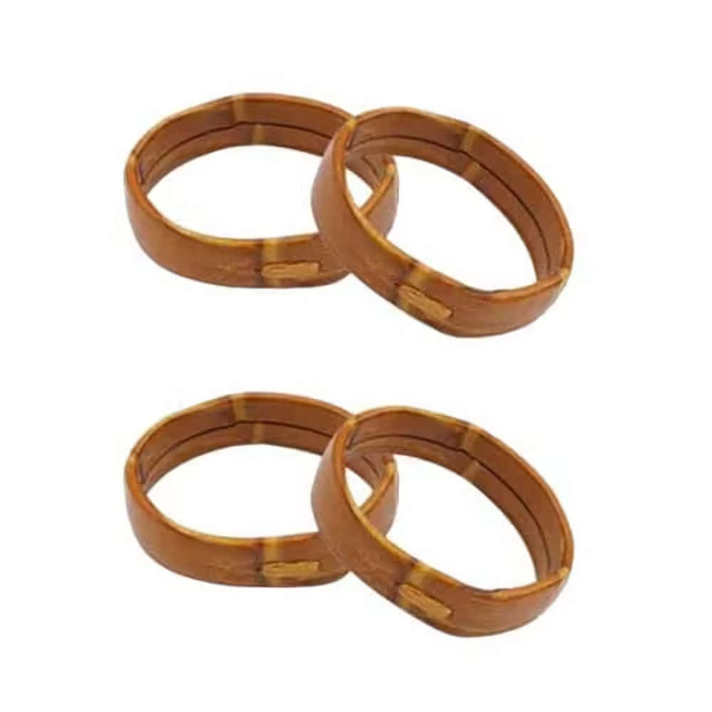 18MM Leather band saver, 4pcs/set - Light Brown