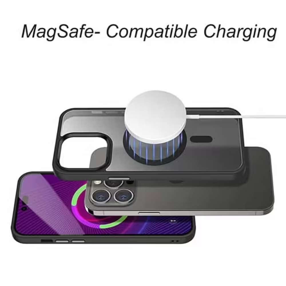 MagSafe Protective Back Cover Case for iPhone 15 Pro