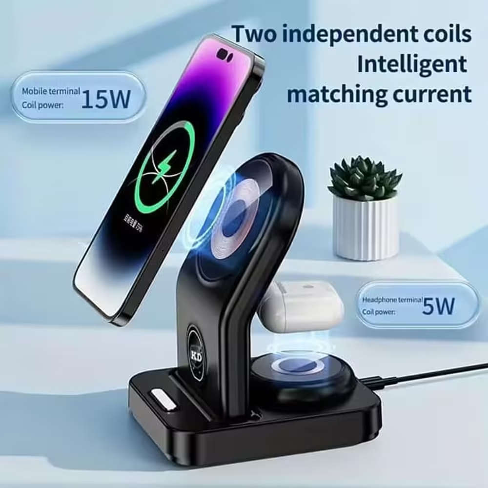 15W MagSafe Wireless Desk Charger for Android/ Apple iPhone