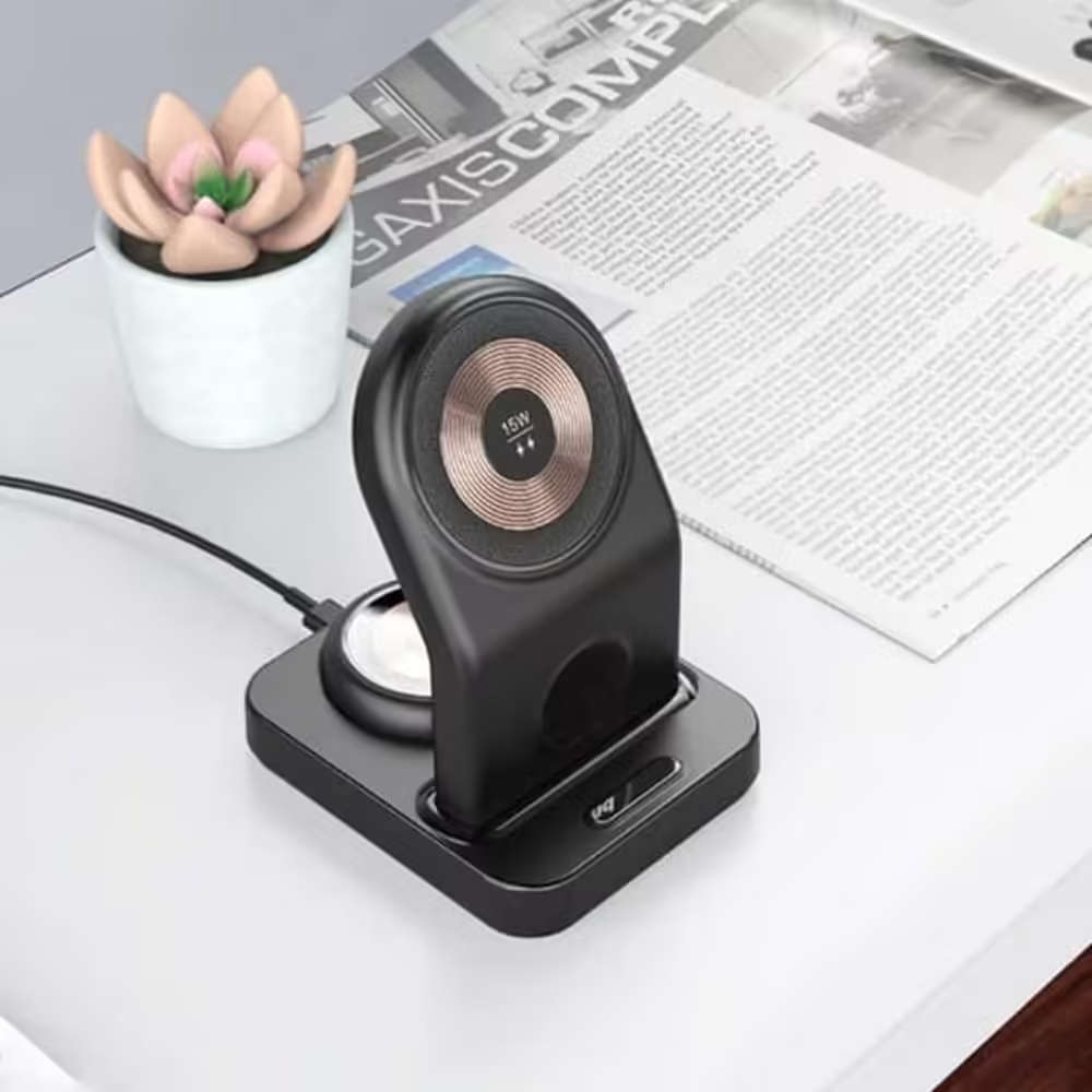 15W MagSafe Wireless Desk Charger for Android/ Apple iPhone