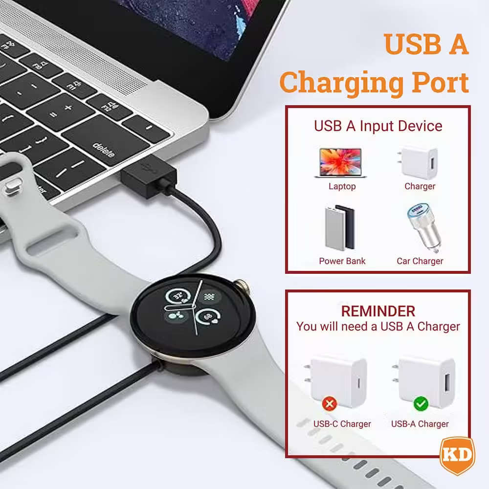 Magnetic USB Charging Cable for Google Pixel Watch 2