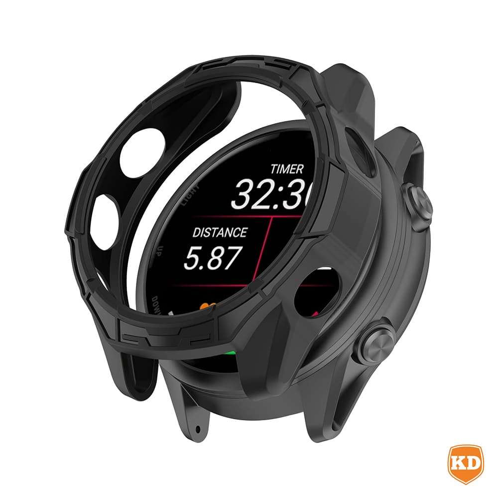 47mm Silicone Guard Case for Garmin Forerunner 970 - Black