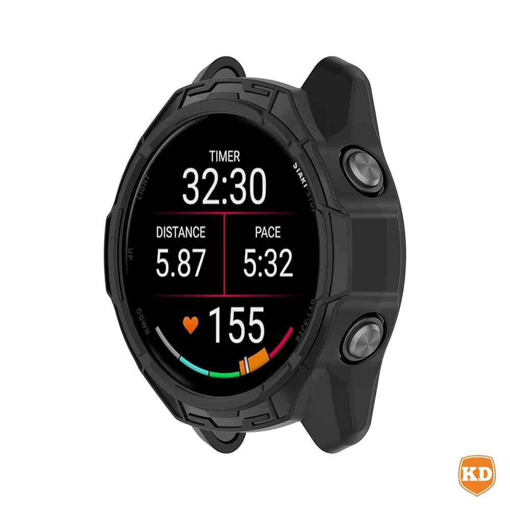 47mm Silicone Guard Case for Garmin Forerunner 970 - Black