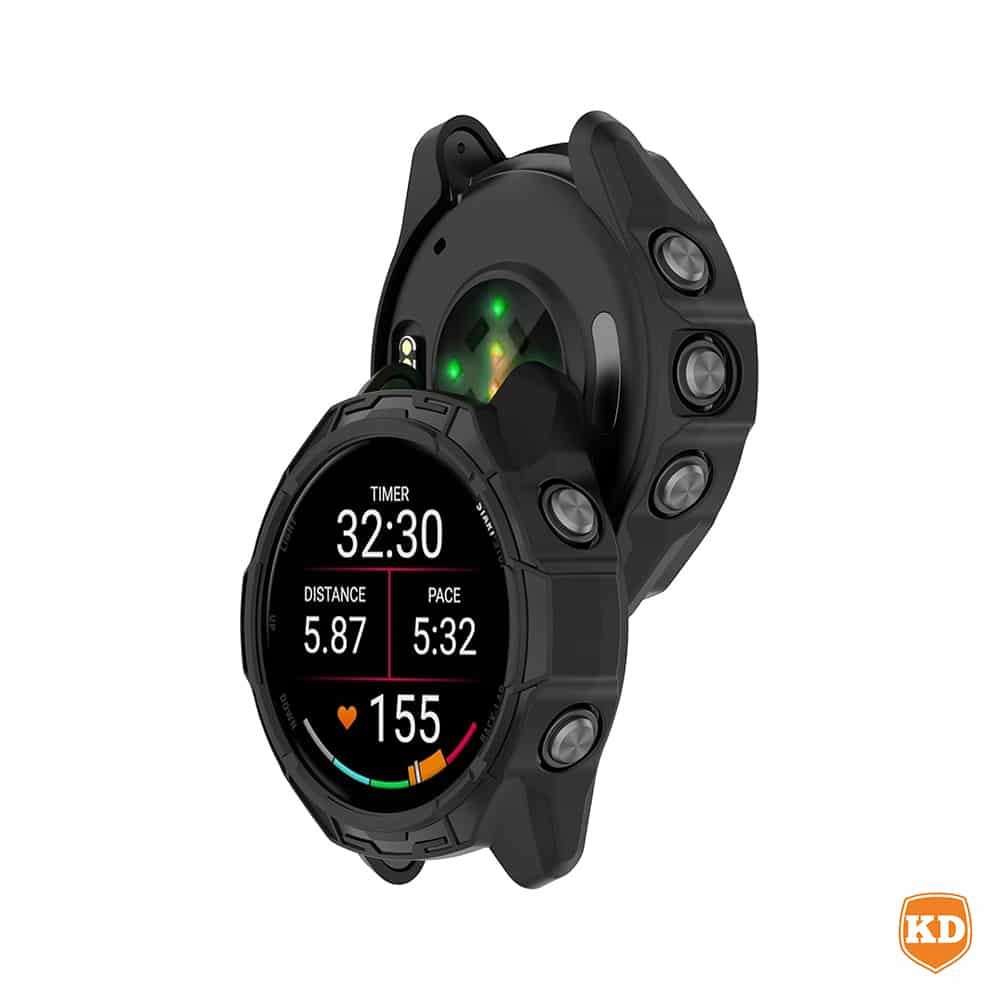 47mm Silicone Guard Case for Garmin Forerunner 970 - Black