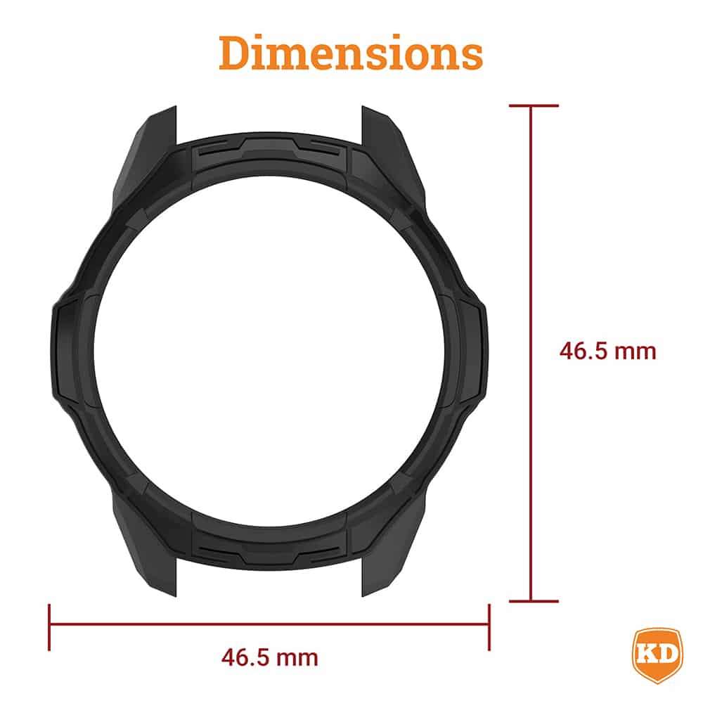 47mm Silicone Guard Case for Garmin Forerunner 970 - Black