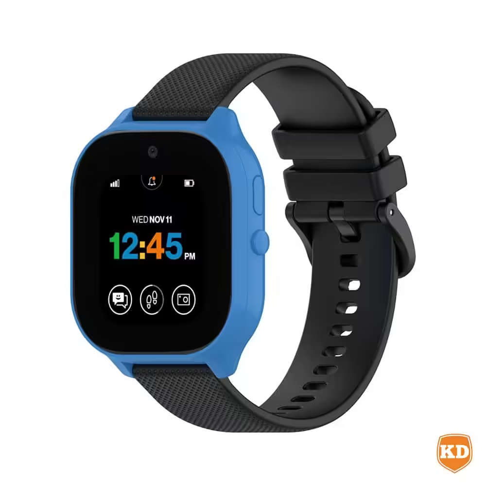 Silicone Strap for Verizon Gizmo Watch 3/ 2/ 1- Black